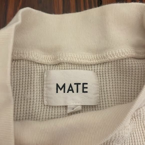 MATE cropped waffle knit long sleeve. Size small - Picture 3 of 5